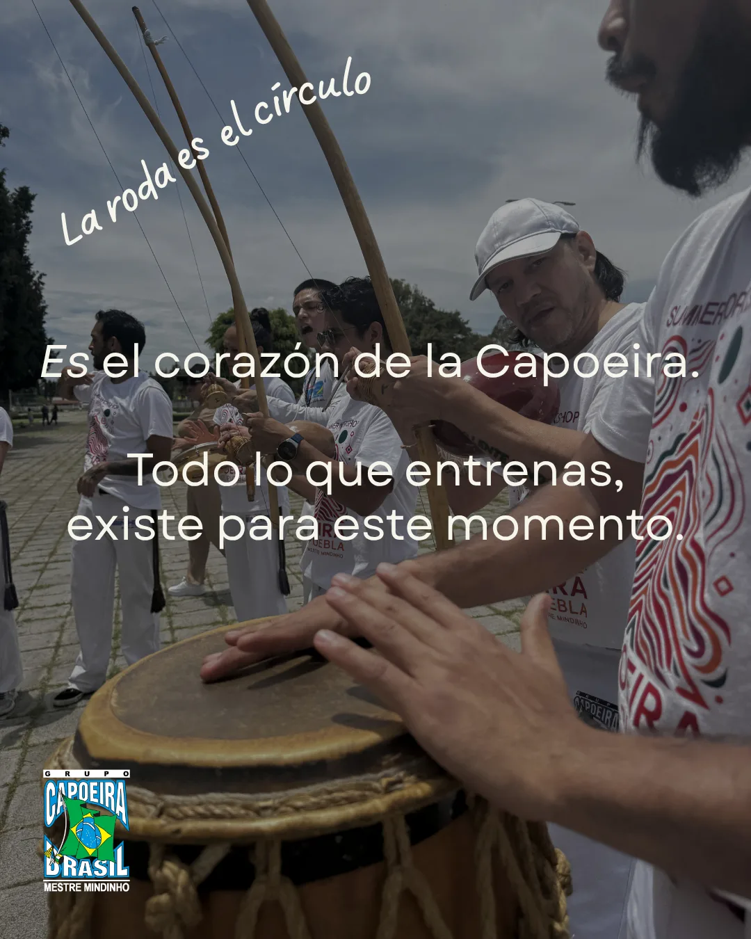 El círculo, la batería y los dos que juegan al centro